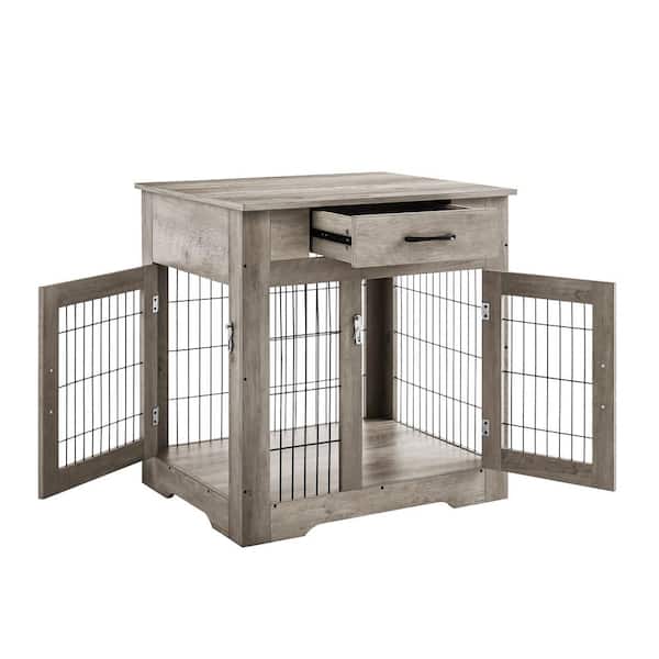Miscool Dog Crate Furniture Dog Kennel End Table with Drawer ...