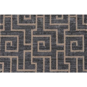 Labyrinth Twilight Custom Area Rug with Pad