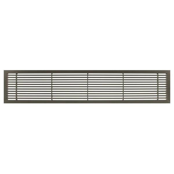 Architectural Grille AG20 Series 4 in. x 30 in. Solid Aluminum Fixed Bar Supply/Return Air Vent Grille, Antique Bronze