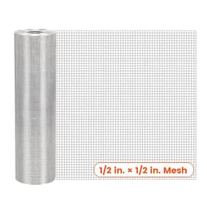 24 in. x 50 ft. 19-Gauge Reinforced Hot-Dip Galvanized Precision Welding Mesh for Poultry-Netting Cage Home Improvement