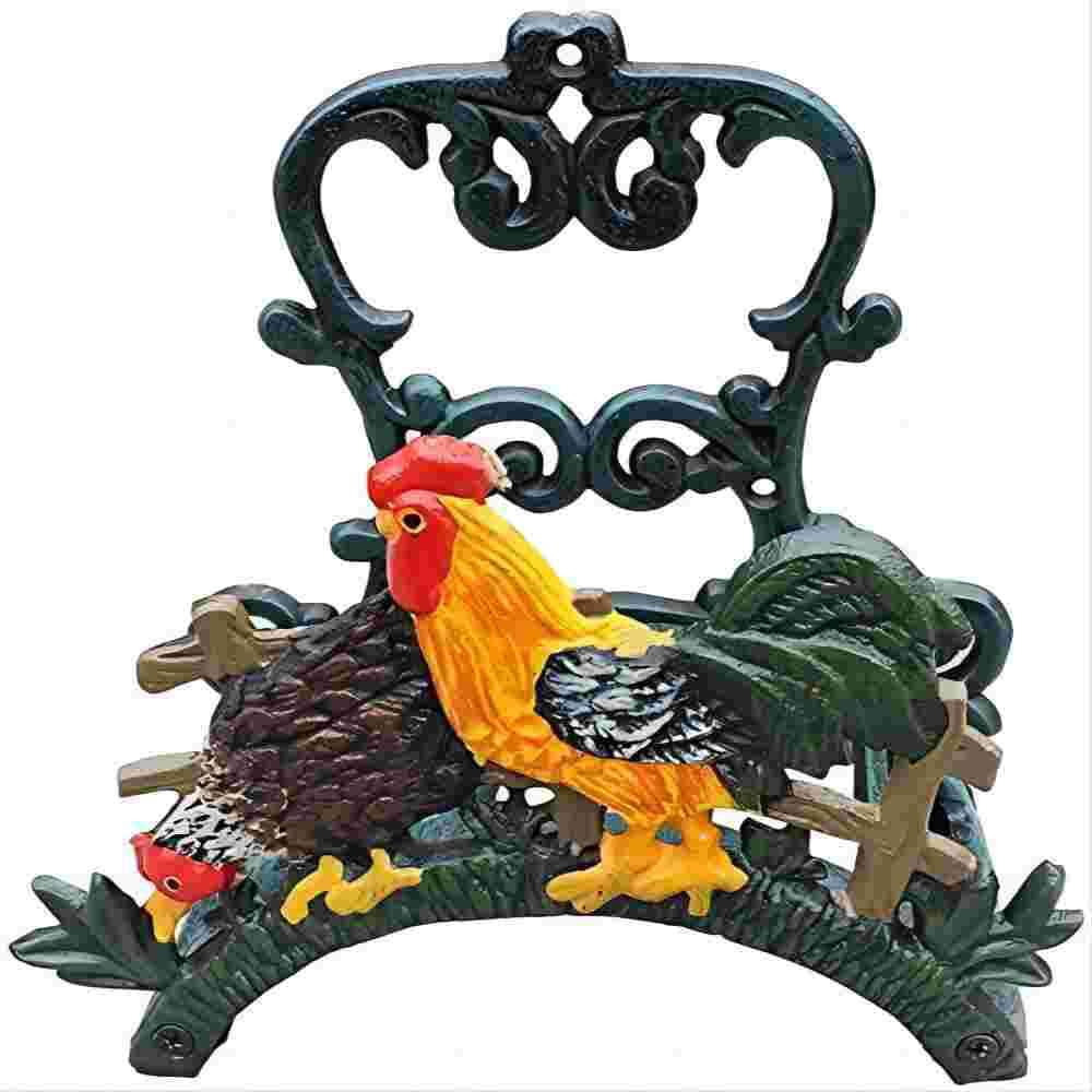 Heavy Duty Cast Iron Garden Hose Holder, Water Hose Hanger Wall Mounted, De