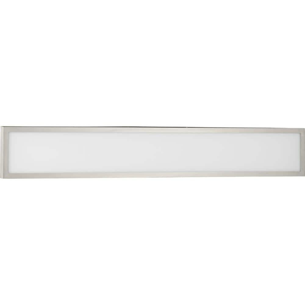 Everlume 24-Inch Brushed Nickel LED Bath Vanity Light with Frosted Glass