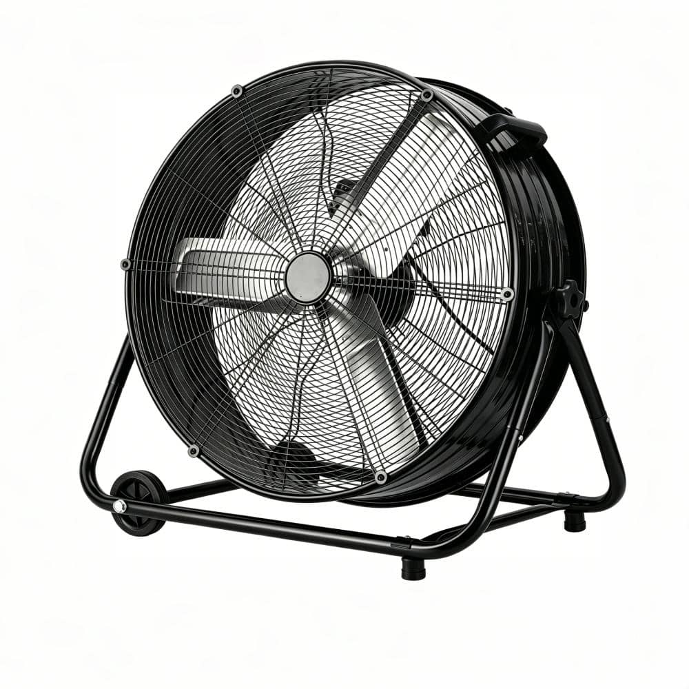 30 Inch 3-Speed Drum Fan, 14000 CFM 360° Tilt with Wheels, Black Portable Fan for Warehouse, Commercial & Workshop price history on PriceWatchPro