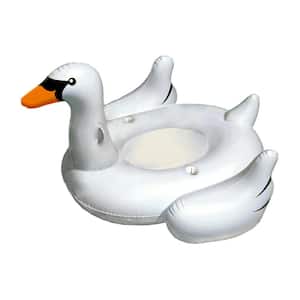 Elegant Giant Swan 73 in. Inflatable Ride-On Pool Float