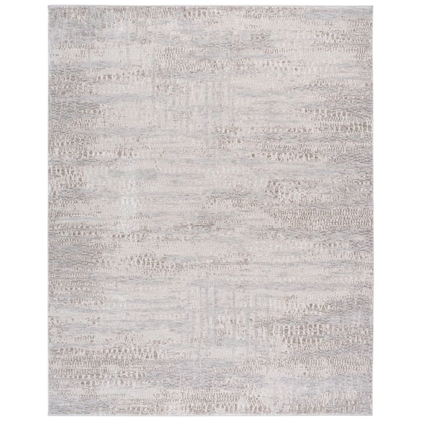 Palmer 10 ft. x 13 ft. Gray/Ivory Contemporary Textured Abstract Area Rug