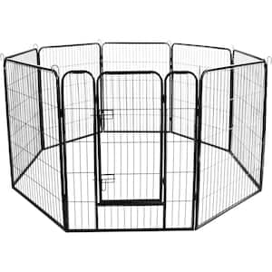 40 in. H Dog Pen Dog Playpen 16-Panels Outdoor Fence Exercise Pen with Doors, Portable Pet Playpen for Yard, RV, Camping