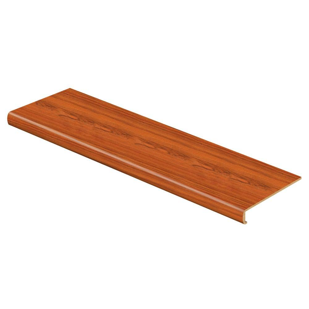 Cap A Tread Paradise Jatoba 47 in. L x 12-1/8 in. W x 2-3/16 in. T Laminate to Cover Stairs 1-1/8 in. T to 1-3/4 in. T, Medium