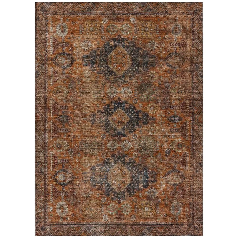Chantille Machine Washable Indoor/Outdoor Abstract ACN2808 Rust 10 ft. x 14 ft. Area Rug price history on PriceWatchPro