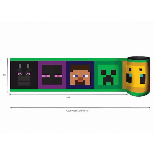 Minecraft Creeper Face Peel & Stick Wallpaper – RoomMates Decor