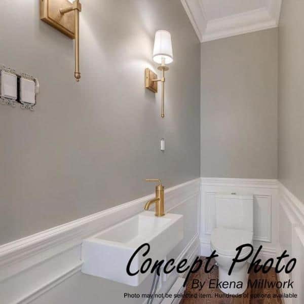 Architectural Primed Polyurethane 4.5"H Baseboard Moulding