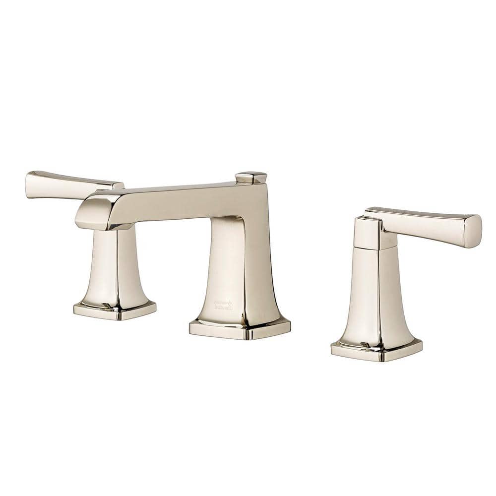 Polished Nickel 8-Inch Widespread 2-Handle Bathroom Faucet