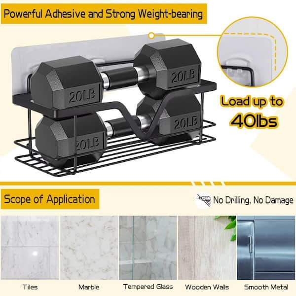 ACMETOP Adhesive Shower Caddy 3-Pack Shower Organizer No Drilling