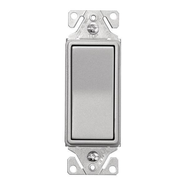 Eaton Single Pole Designer Switch in Silver Granite