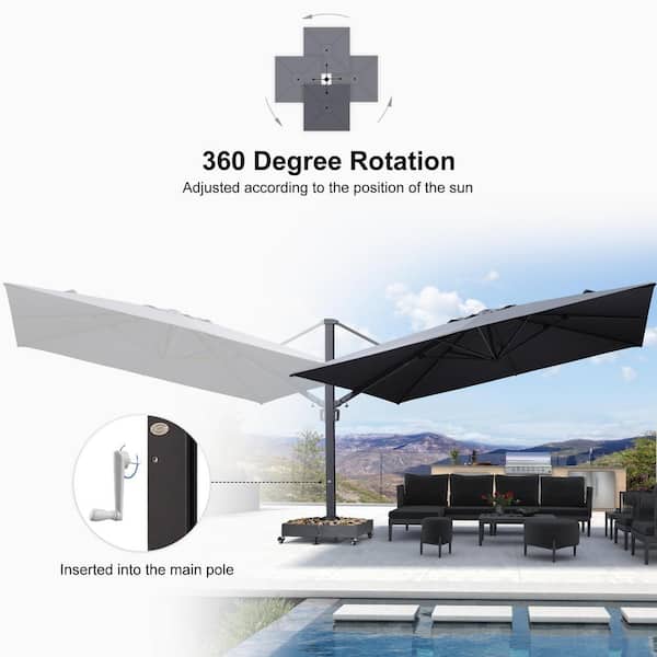 ebay turquoise patio umbrella Patio Umbrella Canopy Top Cover Replacement LAKE BLUE Fit 10 Ft 8-rib  Umbrella