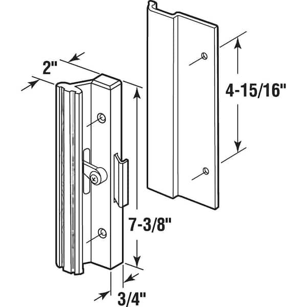 Prime-Line MP4036-4 Sliding Window Economy Lock in Extruded Aluminum Mill Finish Pack of 4 4 Piece 1