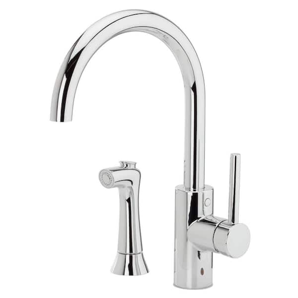 Pfister Solo Single-Handle Side Sprayer Kitchen Faucet in Polished Chrome