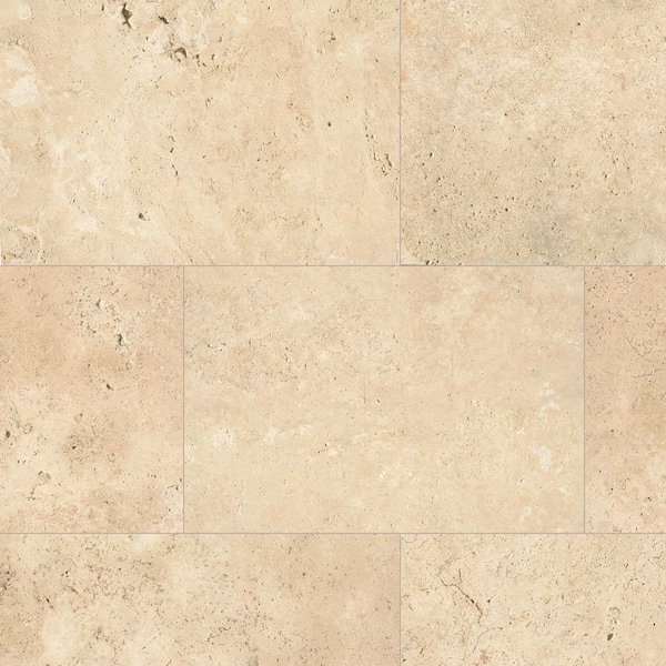 Tus. Ivory 16 in. x 24 in. x 1.18 in. Rectangular Beige Natural Stone Look Tumbled Travertine Paver (2.67 sq. ft. /Case)