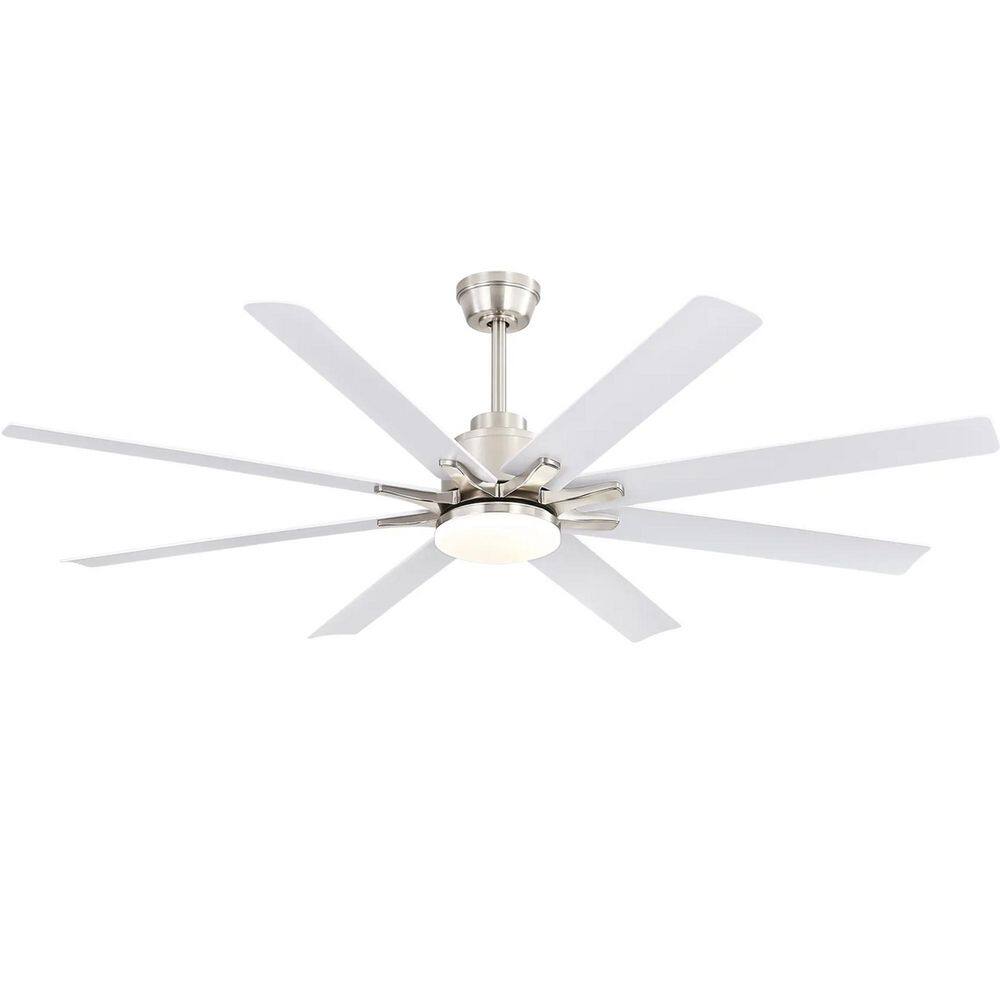 66 in. Downrod Mount Standard Ceiling Fan with 8 ABS Blades, Dimmable LED Light Included and Remote, Reversible DC Motor price history on PriceWatchPro