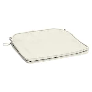 ProFoam 18 in. x 18 in. Outdoor Rounded Back Seat Cushion Cover in Sand Cream