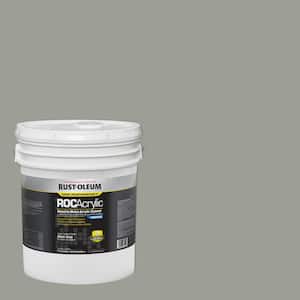 5 gal. ROC Acrylic 3800 DTM OSHA Gloss Silver Gray Interior/Exterior Enamel Paint