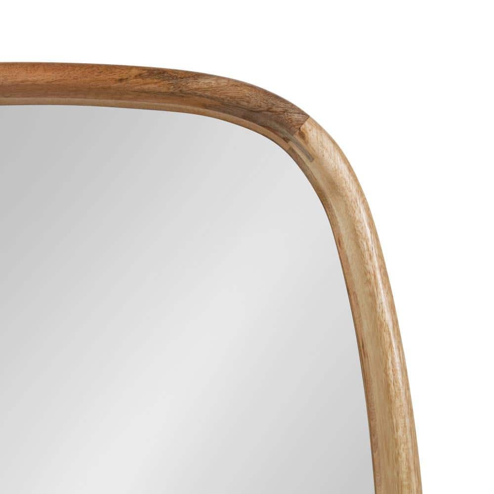 Natural Mango Wood Square Wall Mirror, 26 x 26