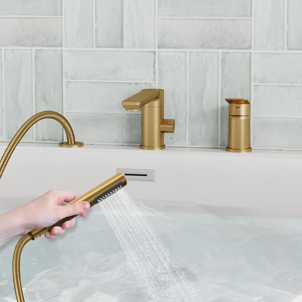 EVERSTEIN Single-Handle Deck-Mount Roman Tub Faucet G1/2in. 2