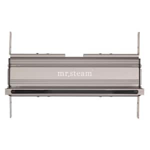 Linear 16 in. W . Steam Head with AromaTherapy Reservoir in Polished Chrome