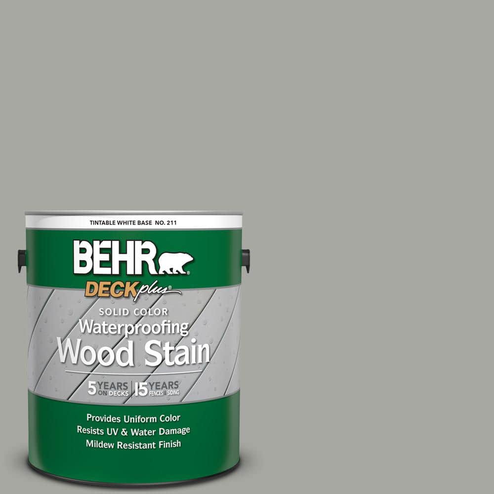 1 gal. #6694 Silver Gray Solid Color Waterproofing Exterior Wood Stain