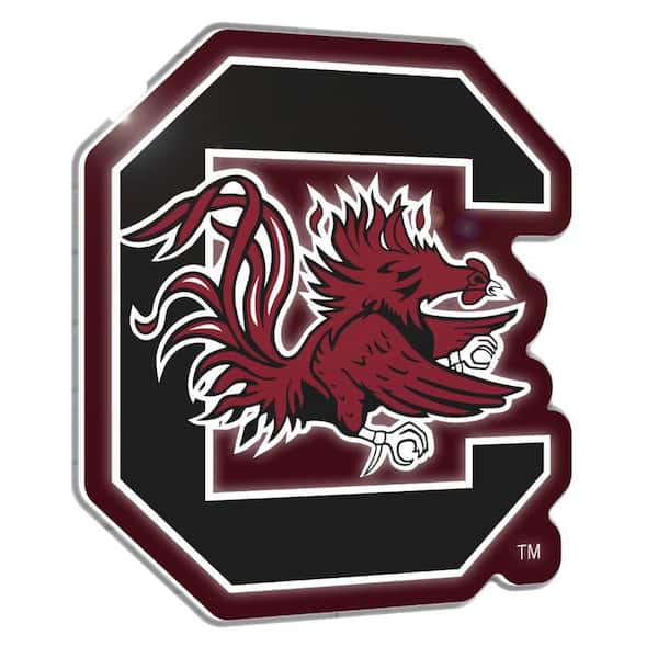 Evergreen University of South Carolina Team Logo Shaped Multicolor 23 in. x 23 in. Plug in LED Lighted Plastic Sign