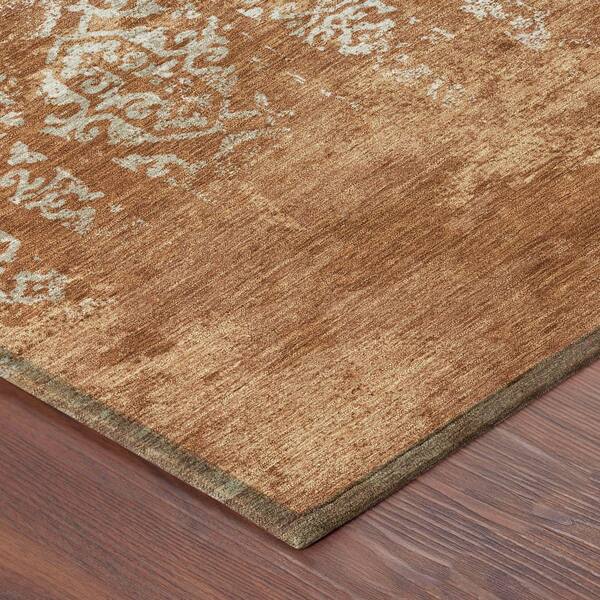 Chantille Machine Washable Indoor/Outdoor Abstract ACN2713 Paprika 2 ft. x 3 ft. Accent Rug