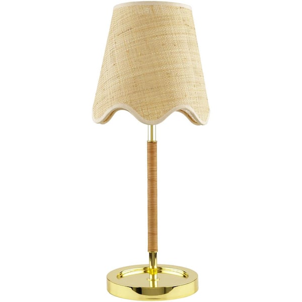 Livabliss Magda MAG-003 22 in. H x 9 in. W x 9 in. D Accent Table Lamp, Beige