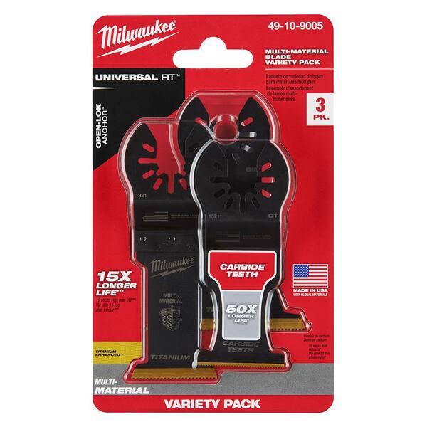 Milwaukee Multi-Tool Oscillating Multi-Material Cutting Blade Kit