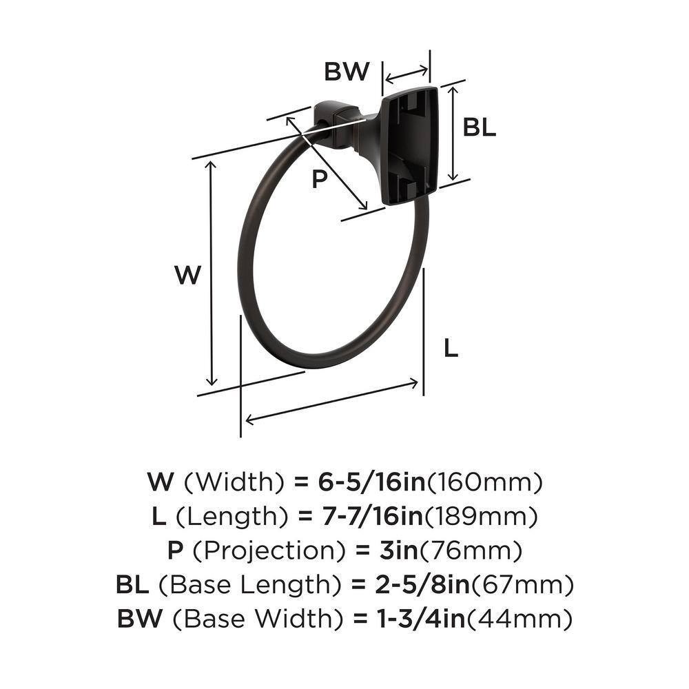 Highland Ridge Oil-Rubbed Bronze Wall Mounted Towel Ring