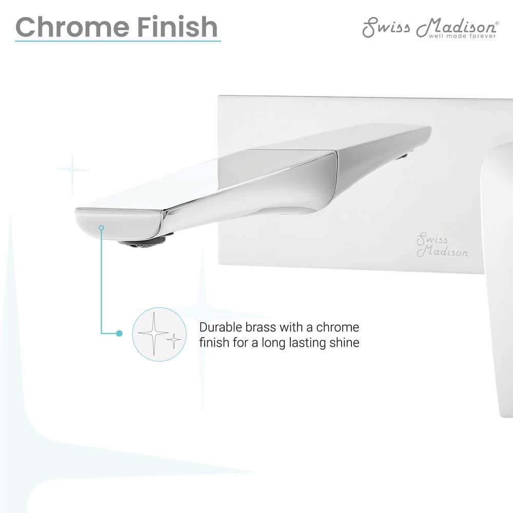 Voltaire Chrome Single-Handle Wall-Mount Bathroom Faucet