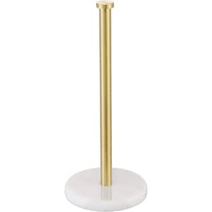 5.5 in. x 1.1 in. x 13 in. Brushed Brass Towel Paper Holder Stainless Steel-Marble 16GS-36110