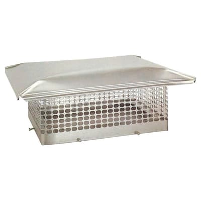 14 in. x 14 in. Adjustable Stainless Steel Chimney Cap