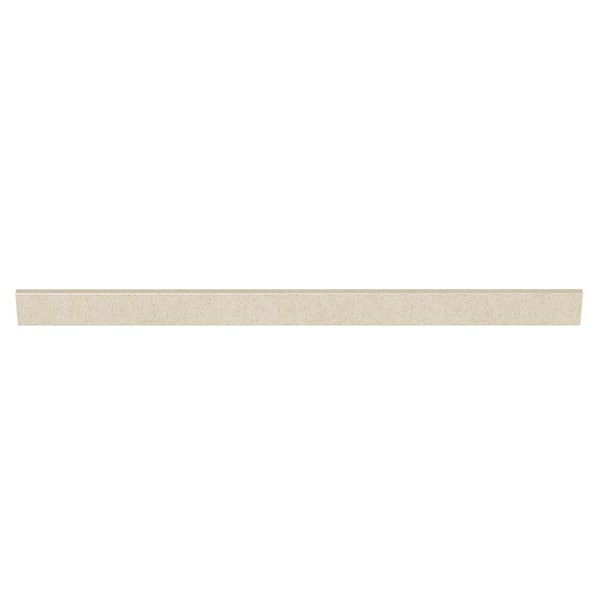 J COLLECTION 61 in. Cultured Marble Backsplash in Winter Snow