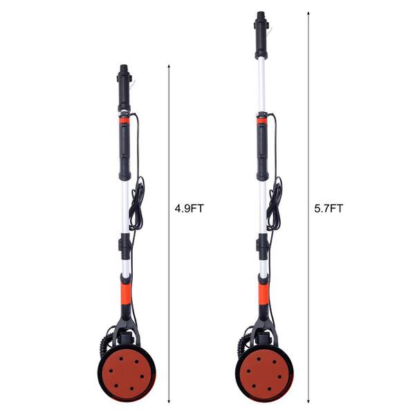 maocao hoom 9.8 in. x 0.8 ft. x 5.7 ft. 780-Watt Electric Drywall Sander 6.5A Motor Dustless Floor Sander Variable Speed 900-1800RPM