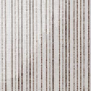 Minute Storm Beige 12 in. x 12 in. Polished Marble Floor and Wall Mosaic Tile (1 sq. ft./Each)