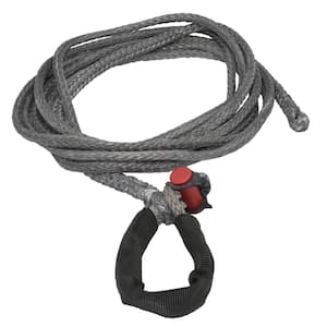 7/16 in. x 25 ft. 7400 lbs. WLL Synthetic Winch Rope Line with Integrated Shackle