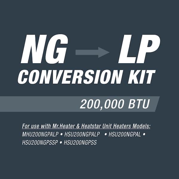 200,000 BTU NG to LP Conversion Kit