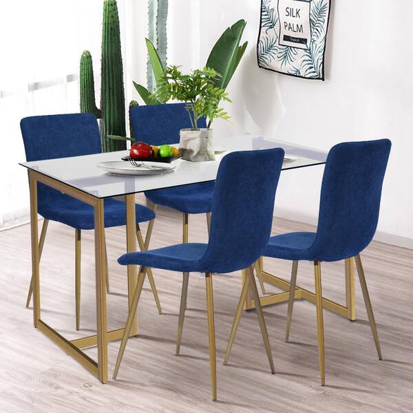 blue dining room chairs set of 4