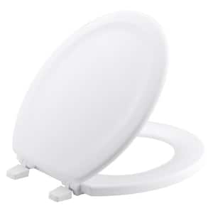Standard Closed Stonewood Round Front Toilet Seat in White