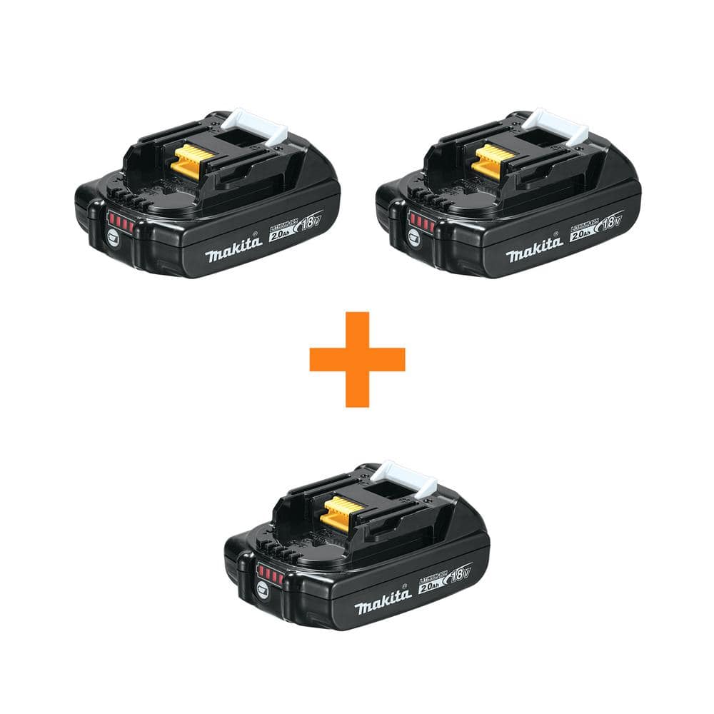 Makita 18V LXT Lithium-Ion Compact Battery Pack 2.0Ah and 18V LXT