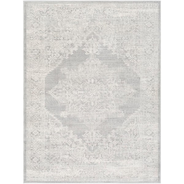 Livabliss Saray Light Gray 6 ft. 7 in. x 9 ft. Area Rug