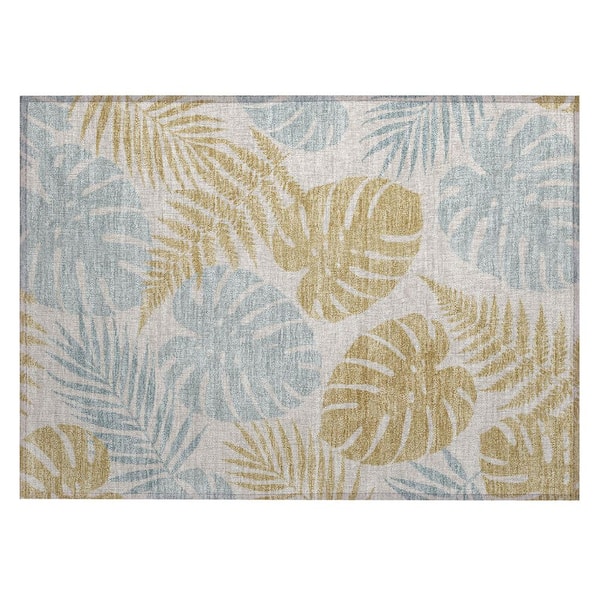 Chantille Machine Washable Indoor/Outdoor Abstract ACN3009 Ivory 2 ft. x 3 ft. Accent Rug