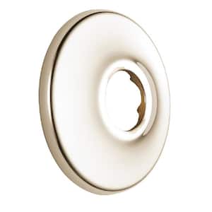 2.5 in. Brass Shower Arm Flange in Lumicoat Polished Nickel