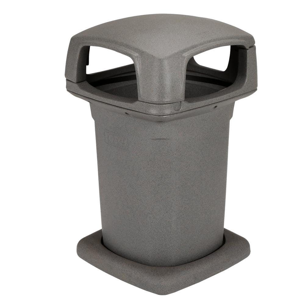Toter 60 Gal. Park Trash Can with Lid 860GB-35865 - The Home Depot