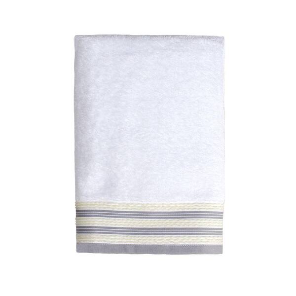 Saturday Knight Gen X 24 in. W x 48 in. L Bath Towel in White
