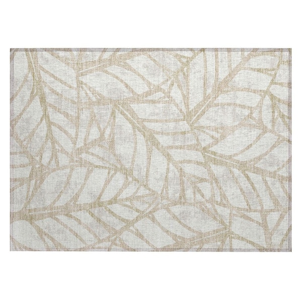 Chantille Machine Washable Indoor/Outdoor Abstract ACN2866 Ivory 2 ft. x 3 ft. Accent Rug